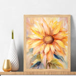 Sunflower Paint by Numbers Kit, 16 x 20 Inch Canvas with Brushes & Acrylic Paints