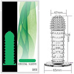 New Reusable Sleeves 666 Girth For Men Extender Enlarger Extension Enhancer Ball Stretch Sleeve Girth Best Gift-(Transparent-5Pcs)