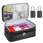 Lockable Sex Toy Storage Bag Lockable Sex Toy Box Adult Toy Gaming Storage Organizer Case – 2-Layer Discreet Toy Bag With Dual Locks, Reusable Storage Box And Toy Bags For Women And Men