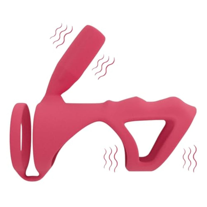 Vibrating Cock Ring Penis Sleeve With Clitoral Stimulator, Couple Sex Toys Penis Ring Vibrator For Men Women, G Spot Stimulation Pennis Extender For Adult Sex Games Male Female Pleasure