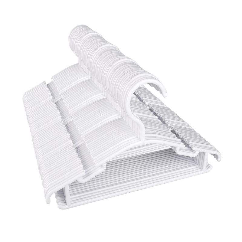 Kids Hangers 100 Pack Baby Hangers For Closet Toddler Hangers Plastic White Chil
