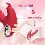 Rabbit Vibrator Realistic Dildo Sex Toys With 10 Vibration And 10 Thrusting Mode Which Can Simultaneously Stimulate The Vaginal G-Spot And Clitoris For A More Pleasure Sex Experience For Men And Women