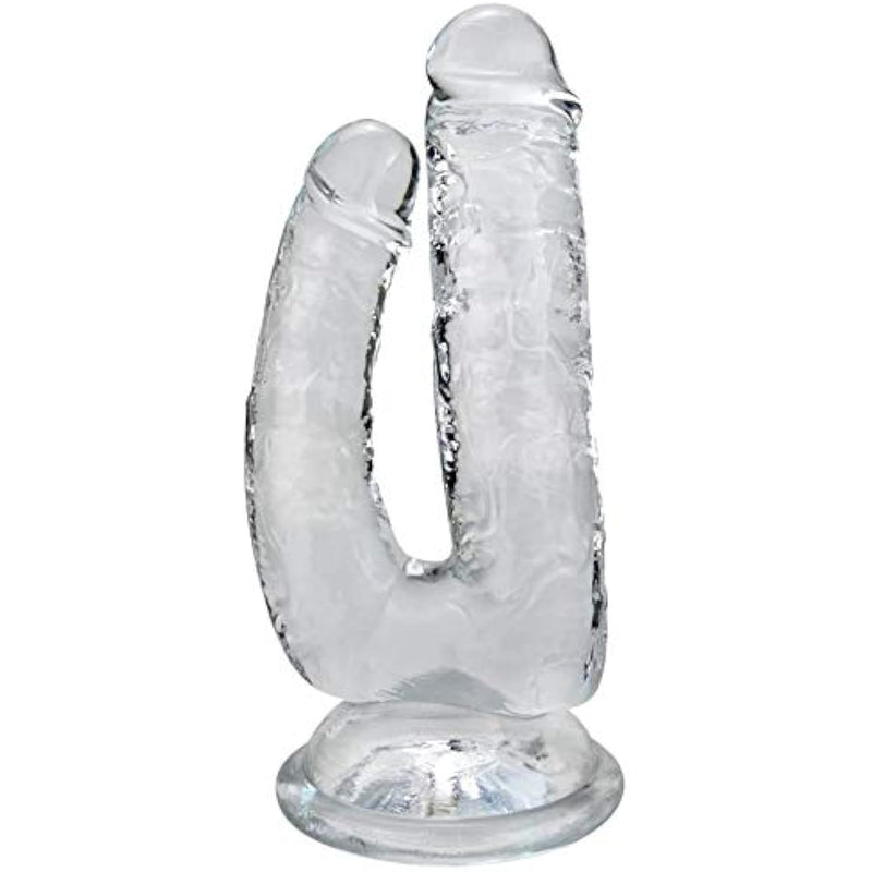 Large Double-Ended Dildo Realistic Penis G-Spot Massage Anal Plug With Suction Cup Vaginal Anal Stimulate For Lesbian Female Masturbation