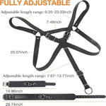 Bdsm Bondage Set, Hook Vibrators Bed Restraints Kit, Thigh Sling Chest Harness, Behind Back Handcuffs, 3 Balls Trainer, Sm Fetish Unisex Sex Toy For Couples