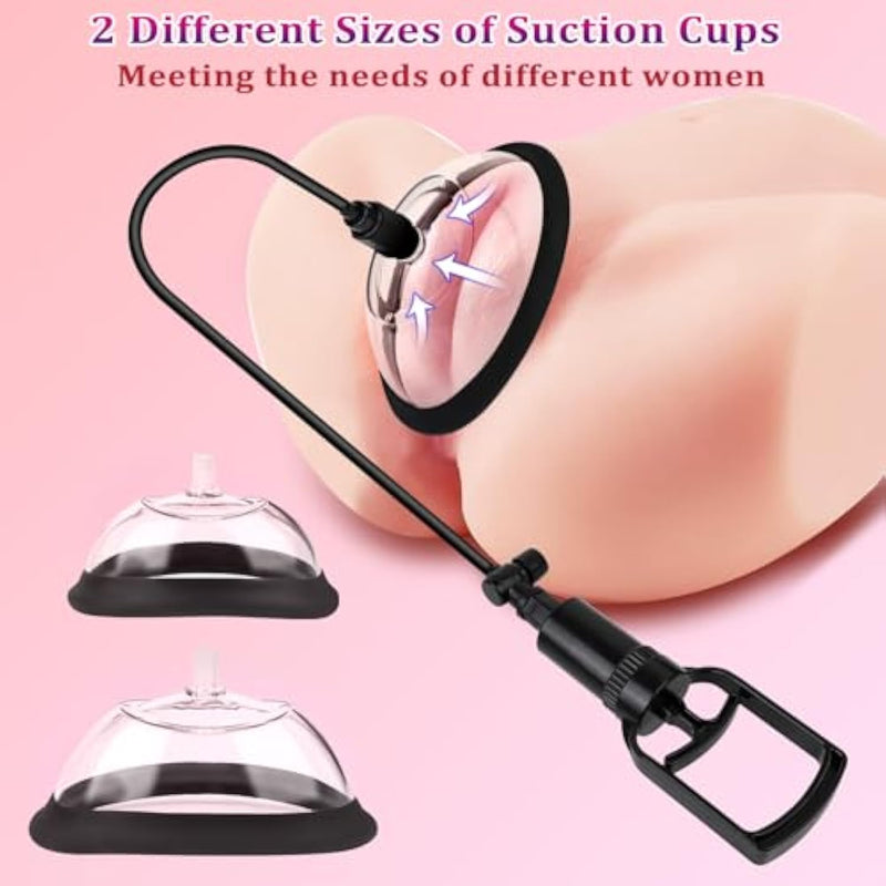 Pussy Pump Nipple Sucking Toys Adult Sex Toy, Sex Toys For Female Vacuum Vagina Pump Nipple Pussy Sucker With 4 Cups, Women Sex Toys Nipple Pussy Sucking Toys Include 2 Pussy & 2 Nipple Cups