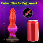 9" Fantasy Monster Knotted Dildo, Thick Knot Silicone Dildo With Suction Cup, Huge Dog Dragon Dildos For Men & Women, Large Anal Butt Plug, Adult Sex Toy For Strap On Couple Play