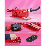 Automatic Sex Machine, Adjustable Masturbation Thrusting Machine With Realistic Dildo, Hands-Free Thrusting Dildo Machine With Quick Air, 3Xlr Connector, Love Machine For Men Women Couples, Red