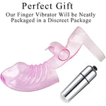 Finger Vibrator Women G-Spot Stimulation Sex Toys Clitoral Massager For Female Adult Sex Toys With Powerful Vibration For Lesbian Couples And Heterosexuality