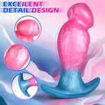 Long-Term Wear Anal Dildo for Adults, Soft Silicone Butt Plug with Suction Cup, 200G
