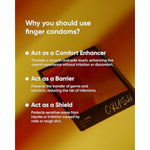 Crush Orange Finger Condoms, Ultra Thin And Extra Long Lubricated Latex Fingersex Cots For Sti Protection, Natural Sensitive - 12 Count, Fragrance Free