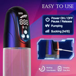 Men'S Sexual Vacuum Penis Pumps, Water Pump Penis Enlargement Extender Sex Pump With 4 Vacuum & 4 Suction Modes For Men Erection Training And Masturbate Pleasure, Penis Enlarger Growth Extender Pump