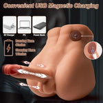 Male Sex Doll For Women With Thrusting & Vibrating Dildo, Realistic Torso Sex Dolls With Huge Cock For Female Masturbator, Tight Anal Adult Sex Toys For Men, Gay, Couples, Unisex Masturbator