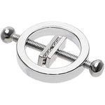 Stainless Steel Nipple Clamps Round Adjustable Nipple Clamp Set Body Restraints Female Sm Sex Toy