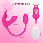 Women Sex Toys - Rabbit Vibrator Dildo And Anal Plug 3 In 1, App Remote Control Vibrators With 6X6X6 Modes, Wearable Vibrator And G Spot Vibrator For Women, Waterproof Adult Sex Toys & Games