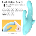 G Spot Clitoral Vibrator Waterproof & Rechargeable Realistic Silicone Quiet New Adult Tool Gifts Soft Dildo Vibrator With 8 Vibrating Modes, Rose Sex Toys For Women