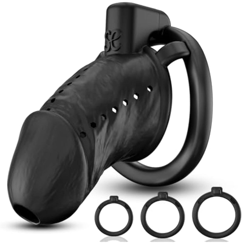 Male Chastity Cage Sex Toys - Lightweight Resin Chastity Devices With 3 Sizes Penis Rings For Abstinence For Men, Cock Cage Bdsm Bondage Gear & Accessories Adult Toys For Couples Games