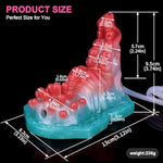 Wearable Vibrating Remote Control Sex Grinder With Bright Colors And Unique Monster Design, Complete With Ejector And Air Pouch, Usb Rechargeable For Lesbians (N-Qyzscv5228)