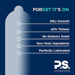 Thin Extra Large Latex Condoms & Personal Lubricant Bundle - 12 Pack Lubricated, Odorless Latex Condoms - 100Ml Bottle Organic Aloe & Plant Based Lube - All Natural, Ph Balanced, & 100% Vegan