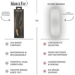 Adam And Eve Rechargeable Waterproof Rabbit Vibrator, Clitoral And G Spot Stimulation Adult Sex Toy For Women And Couples, Vibrating Massager For Date Night And Perineal Play, Gold And Black Design