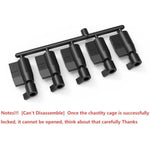 5 Pcs Chastity Cage Accessories Key Lock, Male Chastity Devices Disposable Plastic Permanent Invisible Lock Keys Set for Travel One-time Key Kit, for Nylon Penis Cage Bondage Gear & Accessorie