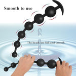 Anal Plug Silicone Butt Plug With Pull Beads Adult Sex Toys With Couples Gradual Enlargement Of Anal Plugs Anchor Shaped Tail For Easy Donning And Doffing (Six Beads)