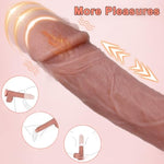 8.9" Thrusting Dildo Vibrator - App Remote Control G Spot Dildo With 9 Vibrating & 3 Thrusting Modes Realistic Dildos With Strong Suction Cup Anal Clit Stimulation Sex Toys For Women Couple Adult Game
