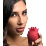 Bloomgasm Orchids Wild Vibrating Pinpoint Rose Tickler For Women & Couples. Premium Silicone With Powerful Vibrating Pinpoint Stimulation & Rechargeable Rose Vibrator. Red.