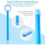 Lube Applicator For Women,Men,Female Lubricant Tube Shooter With 10Ml Scales [2 Pack+Storage Bag] Reusable, Smooth With Rounded Tip & Cap,Easy Use/Clean