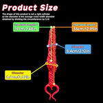 Thrusting Huge Dildo With Handle - Sword-Shaped Anal Dildo For Men Women And Couples, Silicone Adult Sex Toy For Prostate Stimulation & G-Spot, Tentacle Design In Scarlet Unisex (D303-F)