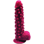 Silicone Dildo G-Spot Novelties Female Masturbator Soft Flexible Adult Sex Toy With Suction Base Waterproof (Pink)