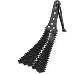 Fetish Leather Spanking Paddles 3 Layers Jagged Bondage Slapping Paddle Bdsm Flirting Toys For Couple