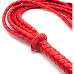 Spanking Flogger For Adults, 31.5Inch Faux Leather Whips For Bdsm Sex Play, Red