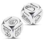 Christmas Stocking Stuffers For Men Women, 2 Pcs Date Night Food Decision Dice, White Elephant Gag Gifts For Men Women, Anniversary Valentine'S Day Birthday Gifts For Husband Wife Boyfriend Girlfriend
