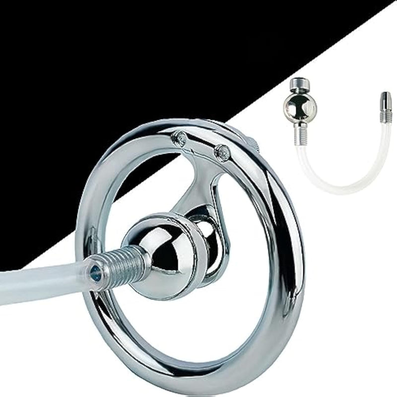 Male Chastity Device Negative Penis Chastity Lock,Flat Negative Cage Lock With Bead Catheter,Adult Toy Sex Series Chastity Device Sm Sex Toy (40Mm)