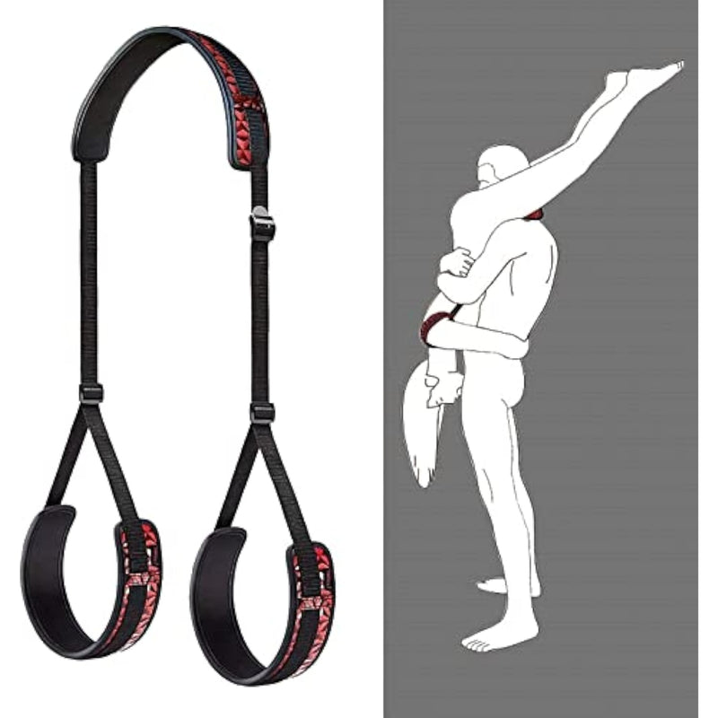 Sex Legs Restraints - Sex Restraintant Set Adjustable Sex Bondaged Restraints Set - Bondaged Kit For Couples Sex Bed Restraints Sex Red