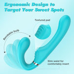 Strapless Strap-On Double-Ended Dildo - Strapon Double Sided Anal Dildo Lesbian Sex Toys With 7 Modes & Recharging Remote Control, Silicone Realistic G-Spot Clit Vibrator, Adult Toys For Women Couples