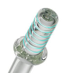 Crystal Glass Dildo Masturbation Wand, Vaginal Masturbation Massager Anal Butt Plug Pleasure Stick Anus Stimulation Sex Slave Sex Toy for Men Women and Couple (L)