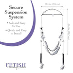 Fetish Fantasy Series Adjustable Bondage Swing for Couples - White