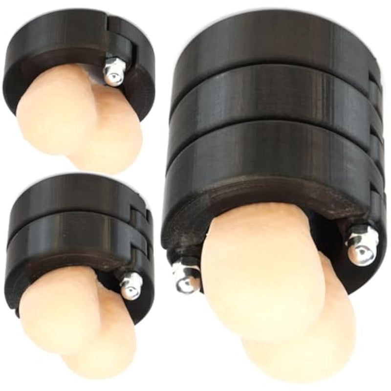 Adjustable Cbt Ranger-Max Ring Set For Scrotum And Testicles By – Modular Male Erotic Toy With Stackable Half-Rims, Spacers, And Tightening Kit – Made In The European Union