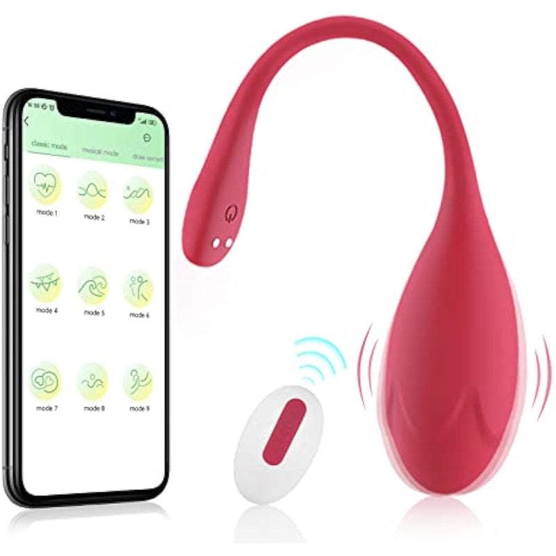 Bullet Dildo Vibrator Rose Sex Toy, Vibrators With Video App Remote Control, 9 Music Modes, Silicone Waterproof Magnetic Charging For Women Couple.