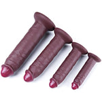 4-Piece Realistic Silicone Dildo Set (5'' 8'' 9.7'' 11.4'') Black Huge Dildo Set, Suction Cup Big Dildo, Beginner And Advanced Small To Xxl Dildo G-Spot Penis Anal Plug Trainer Set For Adult