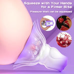 Nipple Toys Vibrator Adult Women Sex Toys, Nipple Clamps Pressable With 10 Vibrating Modes, Portable Rose Sex Toy Small & Cute Vibrators For Female Couple Game, Unique Nipple Women Toy