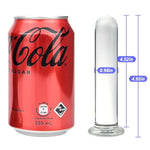 Glass Butt Plug Anal Trainer Prostate Massager Crystal G-Spot Dildo Cylinder Shaped Pleasure Wand For Women Men (M)