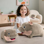 50Cm/20Inch Moo Deng Plush, Large Hippo Plush, Hippo Stuffed Animal, Ideal Gift For Boys And Girls,Suitable For Fans Christmas Birthday (20 Inch)