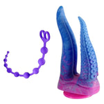 Silicone Anal Beads + Realistic Double-Ended Dildo