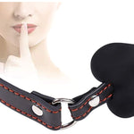 Bite Down Dog Bone Silicone Mouth Gag Adjustable Breathable Sex Toy Restraints Fetish Sm Canine Bdsm Black 1.0 Count