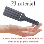 Studded Spanking Paddles, 9.25 Inch Studded Rubber Bondage Paddle Black Studded Design Sensual Sex Leather Bondage Fetish Faux Leather Spanking Paddle Bondage Adult Sex Toy For Sex Play,Black