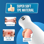 Penis Vacuum Pump, Penis Extender Vacuum Pump With 10 Vibration Modes, Male Masturbator Penis Pumps Male Sex Toys For Men, White.