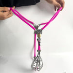 Male Invisible Chastity Belt Cage Stainless Steel Sexy Underwear Adjustable Device Hollow Bondage Sex Toy With Hole Bdsm (Pink, 60-90Cm)