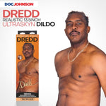 Doc Johnson Signature Series - Dredd - 13.5 Inch ULTRASKYN Dildo with Removable Vac-U-Lock Suction Cup - F-Machine & Harness Compatible - for Adults Only, Chocolate